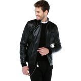 Dericlub E-178 Deri Erkek Mont Slim Fit Siyah Renkli Yumuşak Deri Tasarım - XS