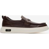 Dericlub Erkek Düz Taban Loafer Ayakkabı Gerçek Deri Cr 2996 Kahverengi