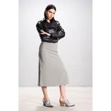 Dericlub Lenora Kadın Silme Cropcut Biker Hakiki Deri Mont Siyah/ Beyaz - Siyah - Beyaz