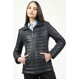 Dericlub Maya Şişme Deri Kadın Ceket - XL - Lacivert