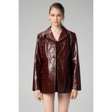 Dericlub WM035 Kanyak Lake Flap Deri Kadın Blazer Ceket