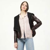 Dericlub YB-090 Bordo Deri Kadın Ceket