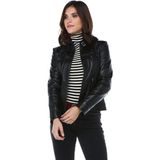 Dericlub Yb-2028 Hakiki Kuzu Derisi Kadın Mont - 2XL - Siyah