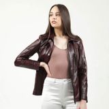 Dericlub YB-2139 Gerçek Deri Yeşil Kadın Ceket