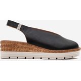 Dericlub ZY 8094 Siyah Dolgu Topuk Comfort Günlük Kadın Sandalet