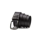 dericom 4,5 cm Battal Boy Deri Erkek Kot Pantolon Kemeri SİYAH 155 CM