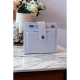 dericom Kadın Şık ve Fonksiyonel Minimal Bol Kartlıklı Dayanıklı Bebamavi Kadın Cüzdan Kartlık Aksesuar Mavi Tek Ebat