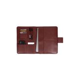 deridense M2 13-14 Inç Macbook Pro-air Vegan Deri Organizer Evrak Çantası Tablet Kılıfı Bordo