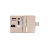deridense M2 13-14 Inç Macbook Pro-air Vegan Deri Organizer Evrak Çantası Tablet Kılıfı Crazy Bej