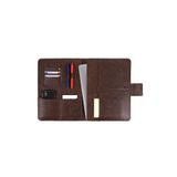 deridense M2 13-14 Inç Macbook Pro-air Vegan Deri Organizer Evrak Çantası Tablet Kılıfı Crazy Kahve