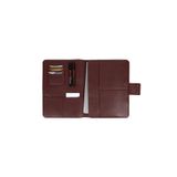 deridense M2 13-14 Inç Macbook Pro-air Vegan Deri Organizer Evrak Çantası Tablet Kılıfı Desenli Bordo