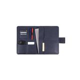 deridense M2 13-14 Inç Macbook Pro-air Vegan Deri Organizer Evrak Çantası Tablet Kılıfı Nature Lacivert
