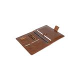 deridense M2 13-14 Inç Macbook Pro-air Vegan Deri Organizer Evrak Çantası Tablet Kılıfı Taba