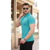 Deridün Yıldız Shoes Erkek Hakim Yaka Dokuma Pamuklu Kumaş Kısa Kollu Tişört