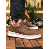 Deridün Yıldız Shoes MN040 Taba Vegan Deri Erkek Spor Ayakkabı Konforlu Tasarım