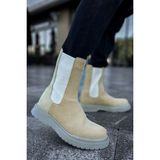 Deridün Yıldız Shoes MN223 SRT Alaska Süet Kum Erkek Bot