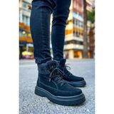 Deridün Yıldız Shoes MN225 - Srt Impact Erkek Bot Sıyah - Siyah