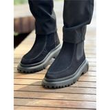 Deridün Yıldız Shoes MN2433 - Sst Erkek Bot Sıyah - Siyah