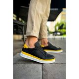 Deridün Yıldız Shoes MN979 - Santoni Gbt Spor Erkek Ayakkabı Sıyah/sarı - Siyah - Sarı