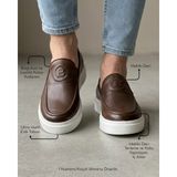 Derify Hakiki Deri Erkek Günlük Ayakkabı, Loafer Ayakkabı, Hafif Ayakkabı, Yazlık Ayakkab - Taba