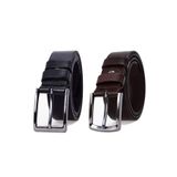 Derikem 2' Li%100 Hakiki Erkek Manda Derisi Kot Kemeri 4 Cm Siyah - Kahverengi SİYAH - KAHVERENGİ 110 CM