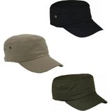 Derikem 3'lü Kastro Şapka Kasket Outdoor Castro Kep - Standart - 001-Siyah
