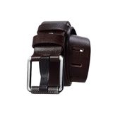 derikem (436) Erkek%100 Hakiki Deri Siyahaçma Borulu 4,5 cm Kot Kemeri KAHVERENGİ 125 CM