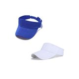 derikem (810) Vizör Kasket Siperlik Tenisci Şapkası Unisex BEYAZ-MAVİ Standart