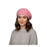 Derikem Fransız Tüylü Peluş Ressam Bere Kadın Şapka - Pembe - Standart