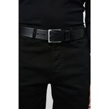 Derikem Hakiki Manda Derisi Erkek Kemeri 4cm Kot/klasik - Siyah - 125 cm