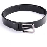 Derikem Hakiki Manda Derisi Klasik Erkek Kemeri 3,5cm - Siyah - 105 cm