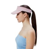 Derikem Kadın Basic Cırtcırtlı Ayarlanabilir Tenisçi Vizör Golf Şapkası Güneş Koruyucu Siperlik - Pembe - Standart