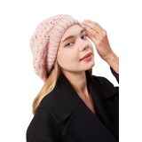 Derikem Kadın Kışlık Şık Triko Ressam Örgü Bere PEMBE Standart