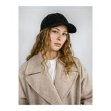 Derikem Unisex Kışlık Kaşe Spor Şapka | Ayarlanabilir Cırtl ıKep Şapka | Kaşe Baseball Cap SİYAH Standart