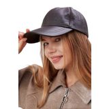 Derikem%100 Deri Kışlık Unisex Beyzbol Şapka KAHVERENGİ Standart