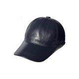 Derikem%100 Hakiki Deri Unisex Ayarlanabilir Şapka Lacivert Standart