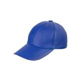 Derikem%100 Hakiki Deri Unisex Ayarlanabilir Şapka Mavi Standart