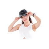 Derikem%100 Hakiki Deri Unisex Deri Cap Ayarlanabilir Şapka SİYAH Standart