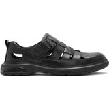 Derimod 25SFD696718 Siyah Deri Casual Erkek Sandalet