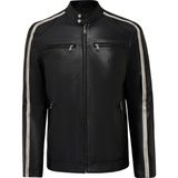 Derimod 25WGF6583CY Middleton Erkek Siyah Slim-Fit Kısa Deri Ceket