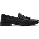 Derimod 26SFD754218 Erkek Siyah Püsküllü Deri Loafer