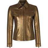 Derimod 26SGE5685PR Loretta Kadın Bronz Kısa Deri Ceket
