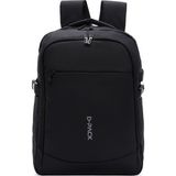 Derimod D-Pack Unisex Siyah Teknolojik Kumaş Sırt Çantası 23SBD30086F