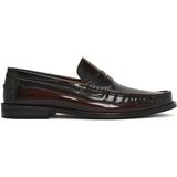 Derimod Erkek Bordo Deri Klasik Loafer Hakiki Deri Düz Taban 26SFD601722