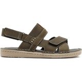 Derimod Erkek Haki Deri Sandalet 26SFD6250V3 - Yeşil
