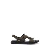 Derimod Erkek Haki Nubuk Deri Sandalet 26SFD6259V3