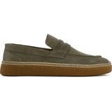 Derimod Erkek Haki Süet Deri Loafer 26SFD631810 - Yeşil