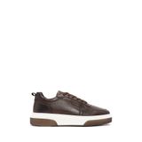Derimod Erkek Kahverengi Bağcıklı Kalın Tabanlı Hakiki Deri Sneaker Kışlık Spor Ayakkabı 25WFD6408FT, 44