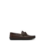 Derimod Erkek Kahverengi Kroko Deri Loafer 26SFD7544E3, 43