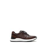 Derimod Erkek Kahverengi Kroko Desenli Bağcıklı Deri Sneaker 25SFD692318 - 44